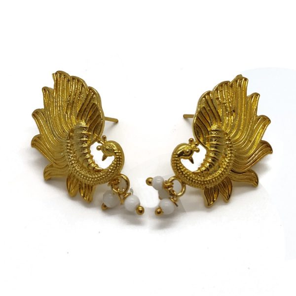 Gold Vermeil Peacock Earring