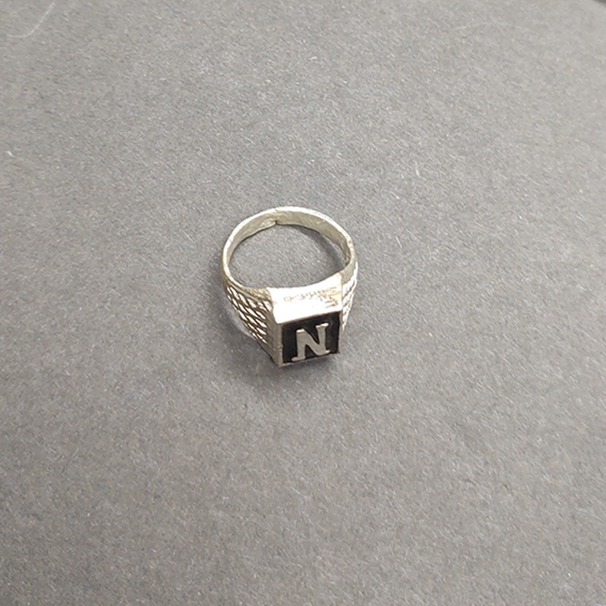10kt Gold N Letter Ring | I Live 4 Gems Jewelry